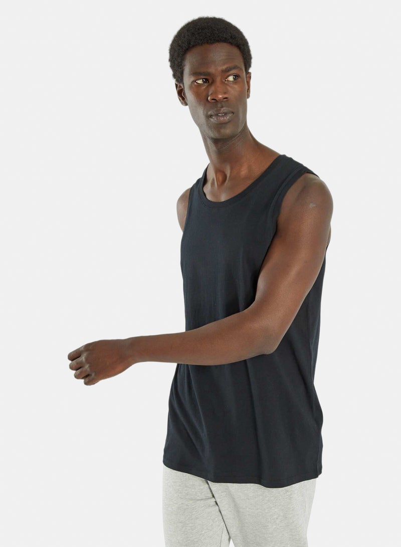 Kiabi Plain Sleeveless Pyjama Top - Image 2